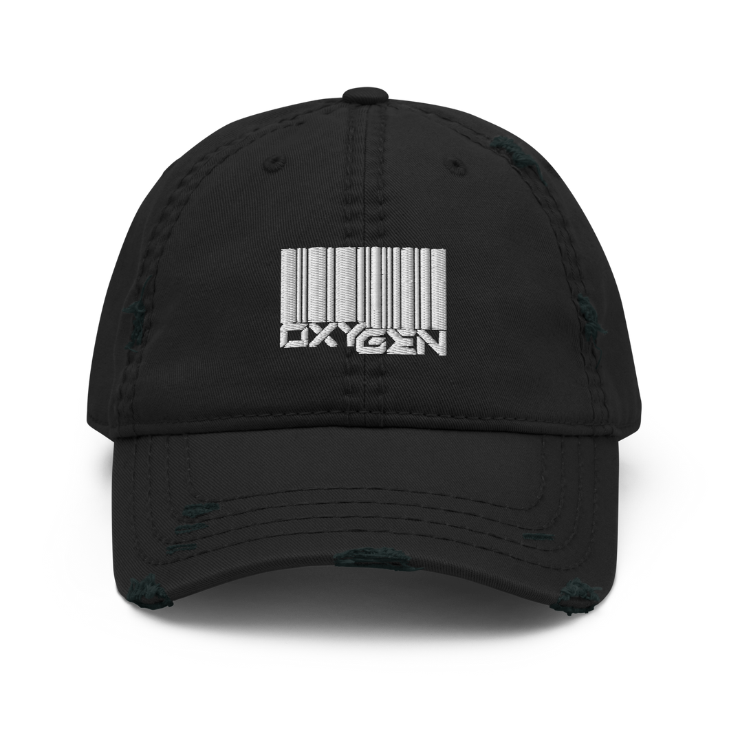 Bar Code Distressed Hat