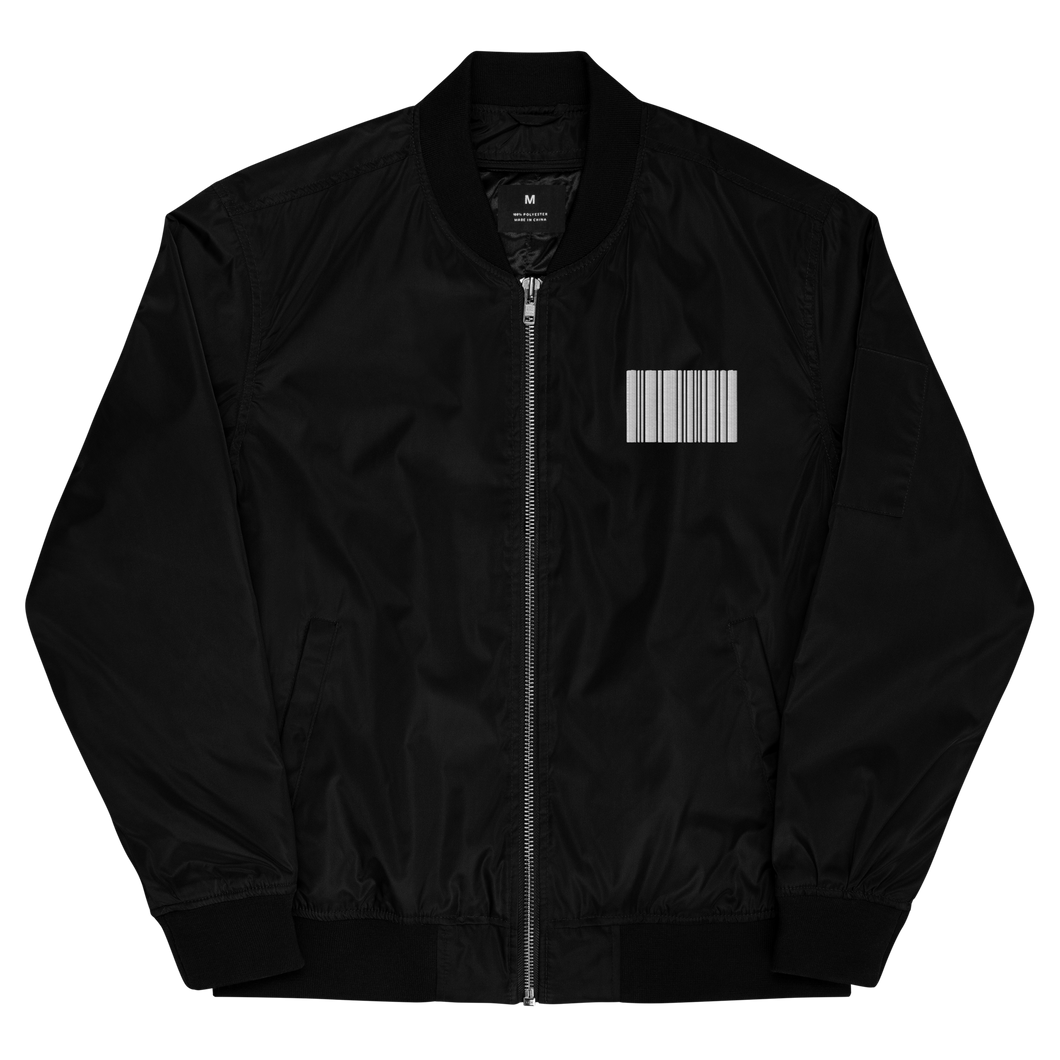 Bar Code Bomber Jacket