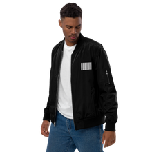 Load image into Gallery viewer, Bar Code Bomber Jacket
